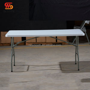 Mesa Plegable Rectangular de Plástico de 8 Pies de Largo para Eventos de Boda, Alquiler de Artículos para Catering y Cenas - Product Image 2