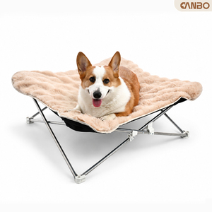 Tempat Tidur Anjing Luar Ruangan Lipat Berlapis Bulu Tebal untuk Musim Dingin, Cocok untuk Anjing Kecil dan Sedang (Grosir) - Product Image 1