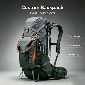 Sac à dos de randonnée extérieur en nylon imperméable personnalisé 35+5L pour le camping et les voyages – Vente en gros - Product Image 5