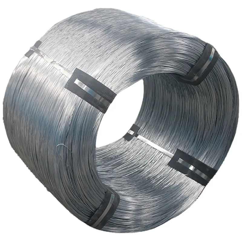 Alambre de encuadernación de construcción galvanizado Twist Wirewire Máquina de bobinado galvanizado en rollo Alambre plano de zinc de acero de alto carbono