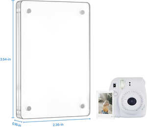 Cadre magnétique en acrylique pour réfrigérateur de 2,36 x 3,54 pouces, cadre photo magnétique double face pour films <span class=keywords><strong>Instax</strong></span> <span class=keywords><strong>Mini</strong></span> - Product Image 3