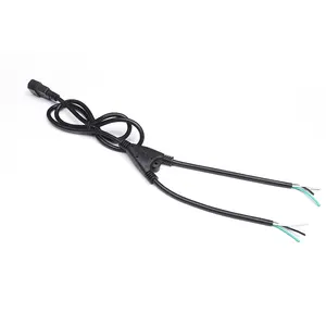 Top sale cable manufacture NEMA 5-15 P Stripped Extension one in two Power Cord AC Power Cable 5-15p 6-15p us power cord