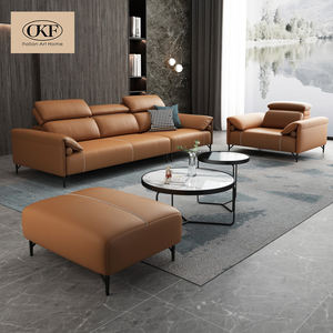 OKF Canapé d'<span class=keywords><strong>Angle</strong></span> Moderne <span class=keywords><strong>Italien</strong></span> en Cuir Microfibre Confortable avec Design Minimaliste de Luxe pour Mobilier de Salon de Villa - Product Image 2