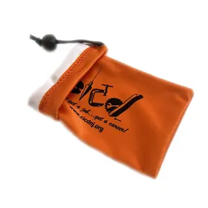 2024 OEM ODM Customized Print Logo Soft Microfiber Drawstring Pouch