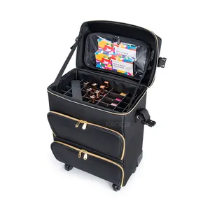 Multi-functional Makeup Travel Make Up Trolley Cosmetic Case Nail Polish Organizer Studio Bag Case Suitcase Nail Salon Equipment