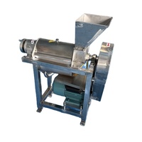 Industriële spiraalvormige volautomatische fruitpers-pulpseparator 380V 1500W voor blauwe bessen en drakenvruchten met 1 jaar garantie