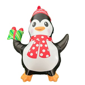 2025 Sản phẩm mới tùy chỉnh PVC <span class=keywords><strong>Inflatable</strong></span> giáng sinh động vật chim cánh cụt Đồ chơi cho kỳ nghỉ trang trí và trẻ em chơi - Product Image 1