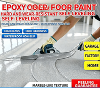 Revêtement de sol en sable coloré époxy résistant à l'usure, antidérapant, sans joint, peinture haute dureté pour garage, usine, surface en béton