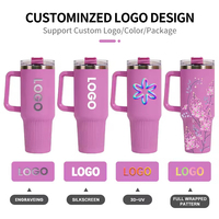 Mug Kopi Stainless Steel Ramah Lingkungan dengan Cetakan Kustom, Botol Vakum Terisolasi dengan Pegangan