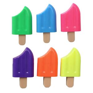 Marcador Fluorescente <span class=keywords><strong>de</strong></span> Plástico con Diseño <span class=keywords><strong>de</strong></span> Paleta <span class=keywords><strong>de</strong></span> Helado, Estilo Divertido, 12 Colores Surtidos para Oficina y Promoción Escolar - Product Image 1