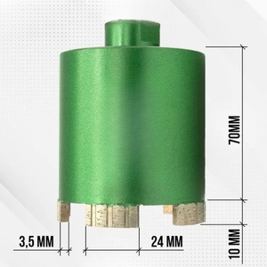 Janelai Diamond crown for concrete, brick for pedestrians 72 mm with holder (<strong>M16</strong>;SDS plus) Trend Tools - Product Image 3
