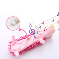 Jouet interactif pour chien en peluche qui couine, jouet à mâcher indestructible avec son parlant pour l'entraînement et le jeu interactif des animaux de compagnie