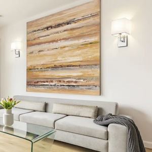 Lámpara de pared de hierro forjado rural de estilo americano, sala de estar de una sola cabeza retro y simple, estudio, dormitorio, lámpara de pared de <span class=keywords><strong>tela</strong></span> - Product Image 2