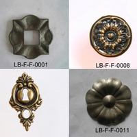 Accessoires de portail en bois traité thermiquement et en fer forgé, service de modélisation 3D inclus