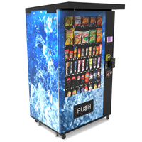 Distributeur automatique de snacks étanche standard allemand avec fonction SDK, paiement multiple et écran tactile pour utilisation en extérieur, vérification d'âge 18+