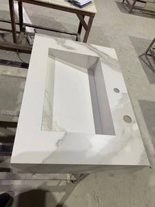 Pietra Artificiale BOTON STONE, Quarzo Calacatta, Top per Cucina e Bagno - Product Image 2