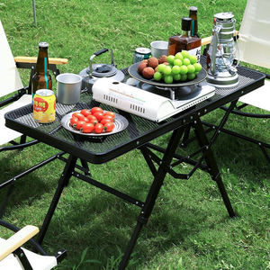 Table de camping pliante légère et portable, en fer, réglable en <span class=keywords><strong>hauteur</strong></span>, pour l'extérieur - Product Image 5