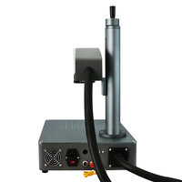Machine de marquage et de gravure au laser à fibre 20W, refroidissement par air, nouvelle génération, haute productivité, compatible avec les formats AI/DXF