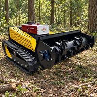 Tondeuse forestière à chenilles télécommandée CE DT1000C, 18 CV Diesel, 48 lames, pour débroussaillage agricole, verger et forêt