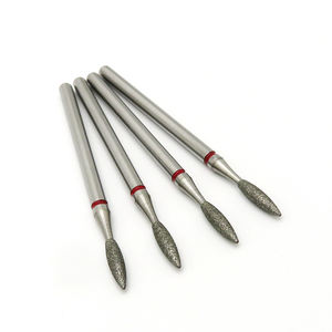 ネイルドリル用1.6/1.8/2.1/2.3/2.5 * 8.0mmレッドフレームダイヤモンドバーロシア風ダイヤモンドネイルドリルビット - Product Image 5