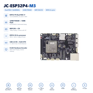 บอร์ดพัฒนาชิป JC-ESP32P4-M3-DEV ยี่ห้อ HT In Stock รุ่น ESP32-P4 ESP32-C6 - Product Image 4