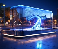 Pantalla LED Transparente Holográfica 3D |   Efecto 3D a simple vista para publicidad en escaparates