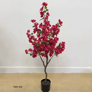 Trang chủ đám cưới trang trí vườn cây cảnh nhỏ Đào nhân tạo cây hoa mận chậu cây giả hoa cây - Product Image 3