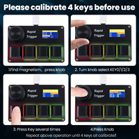 Clavier mécanique mini OSU Sayodevice avec rétroéclairage RGB, touches PBT, déclenchement rapide et interrupteurs magnétiques pour le gaming