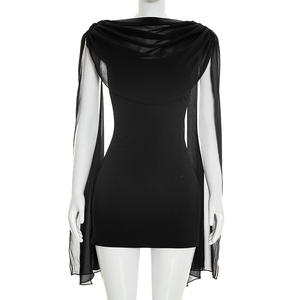 Robe d'été pour femmes Viviblook Y26DS066, nouvelle robe élégante et sexy à col swing sans manches, mini robe d'anniversaire pour femmes - Product Image 2