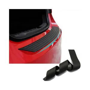 Pelindung Bumper belakang mobil, Bumper karet hitam tahan lama melindungi kulit goresan
