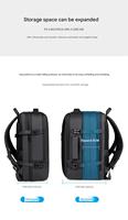 Sac à dos pour ordinateur portable d'affaires quotidien, moderne, urbain, pour hommes, multi-compartiments, verrouillable, résistant à l'eau, en gros