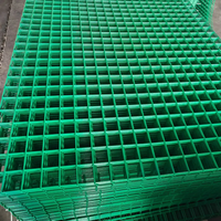 Rouleau de grillage soudé en PVC de calibre 10, 1/2 " x 1/2 ", pour clôture de jardin, filet en fil de fer vert enduit pour ferme, jardin, bâtiment