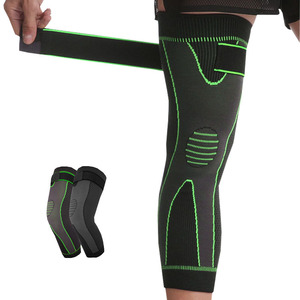 Venta al por mayor de rodilleras <span class=keywords><strong>para</strong></span> piernas, rodilleras de compresión largas y completas, rodillera deportiva <span class=keywords><strong>para</strong></span> correr, gimnasio y piernas - Product Image 1