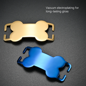 Grosir kosong Laser ukiran baja tahan karat Pet ID Tag untuk anjing & kucing terukir dan personalisasi bentuk tulang (tulang) - Product Image 4