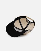 Gorra de Béisbol Bordada con Ángeles Góticos en Dos Tonos - Beige y Negro