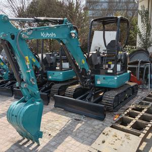 Pour Kubota U30 Mini pelle du Japon haute efficacité 3105kg 0.1 seau pour Construction urbaine avec pompe à moteur à noyau - Product Image 1