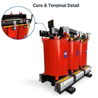 Transformateur de distribution triphasé sec 10 kV vers 400 V SCB14-630 Dyn11, enroulement 100 % cuivre, refroidissement naturel AN/AF pour parc industriel