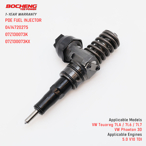Injecteur diesel 0414720275, pompe à carburant 07Z130073K, buse 0986441563 pour moteur VW Touareg <span class=keywords><strong>Phaeton</strong></span> 5.0 <span class=keywords><strong>V10</strong></span> TDI BKW AYH - Product Image 1