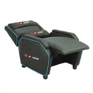 Gaming Chair With Footrest Ergonomic PU Leather Reclining Single Gaming Sofa Chair Gamer With Footrest