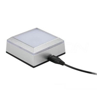 Base d'éclairage LED USB moderne en gros avec interrupteur tactile pour cube de cristal, ornement, décoration intérieure, cadeau
