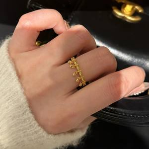 Bague GuFa en argent pur S925, pompon blanc, style romantique, exquis, polyvalent, coupe légère, luxe haut de gamme, sensation simple, design de niche - Product Image 4