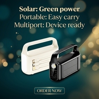 Nouvelles batteries externes solaires à charge rapide 22,5 W, 20000 mAh, chargeur portable avec 3 câbles intégrés et LED pour le camping en plein air et les situations d'urgence