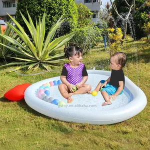 lovely chicken design inflatable kids pool sprinkler splash balls pit pools