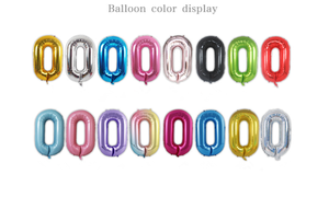 <span class=keywords><strong>Globos</strong></span> al por Mayor, Números del 0 al 9, Decoración de Cumpleaños, <span class=keywords><strong>Globos</strong></span> de Número Inflables de Papel de Aluminio - Product Image 3