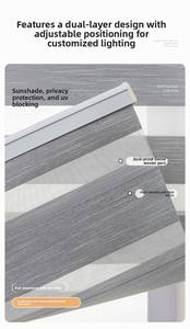 Rideaux en voile imperméables à rayures modernes, épais et faciles à installer <span class=keywords><strong>sans</strong></span> perçage, pour salon - Vente chaude - Product Image 4