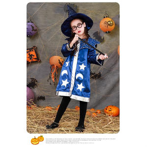 Costume de performance de rôle de sorcier pour enfants, nouveau pour Halloween, cape de sorcier en matériau synthétique, unisexe pour - Product Image 3