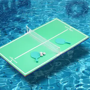 WOOWAVE EVA mengambang busa tenis meja permainan lipat meja Pingpong mengambang untuk kolam renang Set permainan air