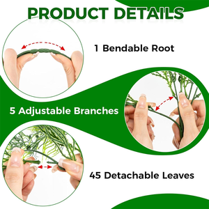 Piante pendenti artificiali finta <span class=keywords><strong>pianta</strong></span> appesa finta edera vite per parete casa stanza artificiale verde fogliame decorazione - Product Image 3