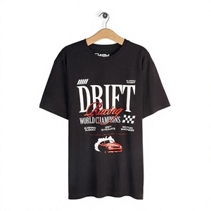 เสื้อยืดแขนสั้นผู้ชายทรงโอเวอร์ไซส์ ผ้าเจอร์ซีย์คอตตอน 100% น้ำหนัก 160 กรัม พิมพ์ลายโลโก้ด้านหน้า สไตล์สตรีทแวร์ทรงหลวม คุณภาพสูง ขายดีประจำปี 2026 - Product Image 1