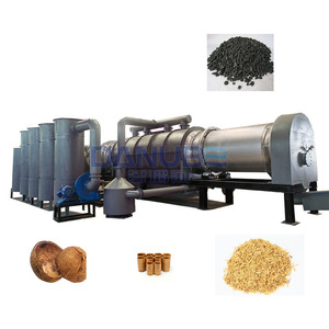 DANUBE madera aserrín cáscara de coco Palma Shell continua biomasa carbón que hace la máquina - Product Image 1